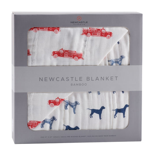 Fire Truck and Dalmatian Newcastle Blanket